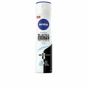 Nivea Spray antiperspirant alb-negru, invizibil, Pure 150 ml imagine