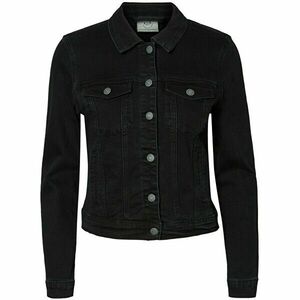 Vero Moda Jachetă din denim pentru femei VMHOTSOYA 10193085 Black XL imagine