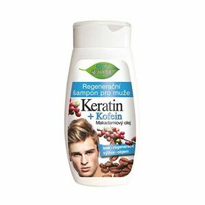 Bione Cosmetics Șampon regenerant pentru bărbați Keratin + Kofein 260 ml imagine
