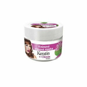 Bione Cosmetics Mască de păr cremoasă Keratin + Chinin 260 ml imagine