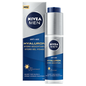 Nivea Gel de piele răcoritor Nivea Men HyaluronAnti-Age(Hydro Gel Visage) 50 ml imagine