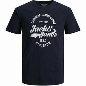 Jack&Jones PLUS Tricou pentru bărbați JJERAFA 12205291 Navy Blazer 6XL imagine