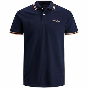 Jack&Jones PLUS cămașă polo JJNERY Standard Fit pentru bărbați 12207182 Navy Blazer 6XL imagine