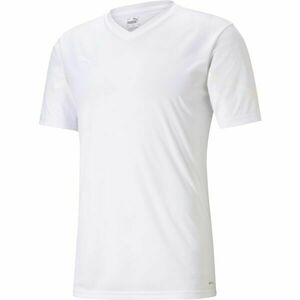 Puma TEAMFLASH JERSEY Tricou sport pentru bărbați, alb, mărime S imagine
