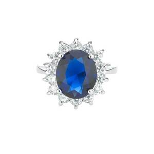 Catherine Royal Blue Ring CZR436 L imagine