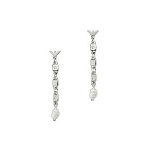 Sterling Silver Chain-Link Earrings EG3473040 imagine