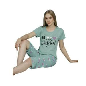Pijama dama, verde, treisferturi, Be Different Aesthetic, marime S imagine