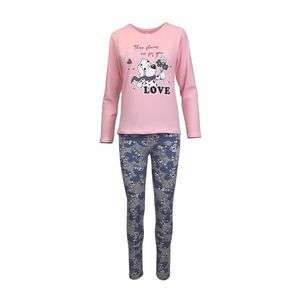 Pijama dama, Univers Fashion, bluza roz cu imprimeu imagine