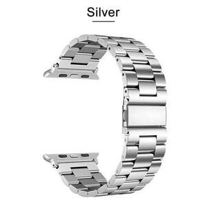 Curea pentru Apple Watch argintie cu zale si conectori A8918 CU1 imagine