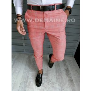 Pantaloni barbati eleganti regular fit in carouri B1607 B6-2.2/ 5-1 E imagine