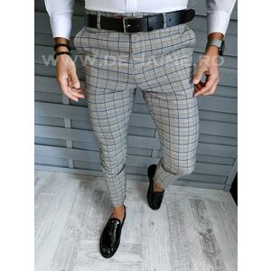 Pantaloni barbati eleganti in carouri B1740 E 60-5 ~ imagine