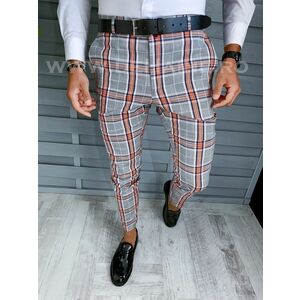 Pantaloni barbati eleganti in carouri B1889 B12-4 imagine