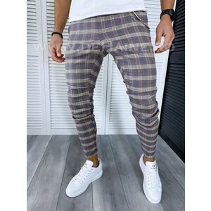 Pantaloni barbati casual regular fit in carouri B1553 B6-5.1 / 18-3 E~ imagine