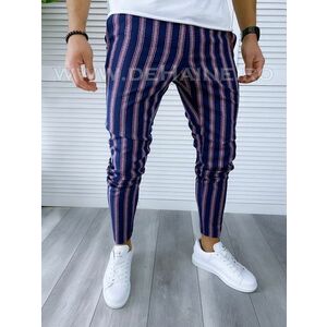 Pantaloni barbati casual regular fit bleumarin B1603 15-4 e ~ imagine