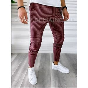 Pantaloni barbati casual regular fit grena B1749 10-3 E ~ imagine