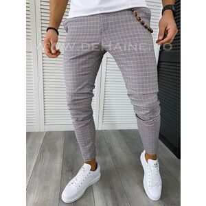 Pantaloni barbati casual regular fit in carouri B1552 F6-4 / 14-5 E~ imagine
