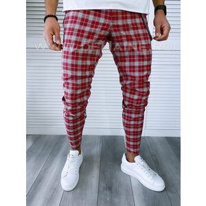 Pantaloni barbati casual regular fit in carouri B1555 B5-4.1/ E 14-1 imagine