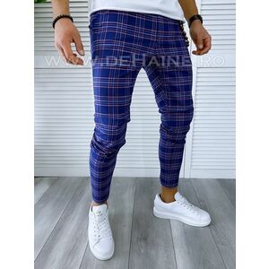 Pantaloni barbati casual regular fit in carouri B1738 250-3 E imagine