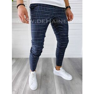 Pantaloni barbati casual regular fit in carouri B1732 21-3 E ~ imagine
