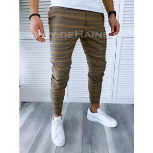 Pantaloni barbati casual regular fit in carouri B1740 8-5 E~ imagine