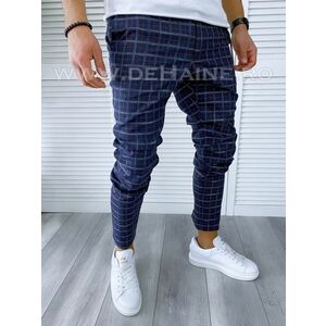 Pantaloni barbati casual regular fit in carouri B1747 9-4 5 E imagine