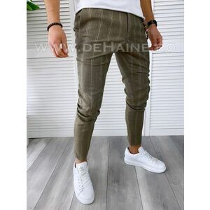 Pantaloni barbati casual regular fit in dungi B1858 12-5 E~ imagine