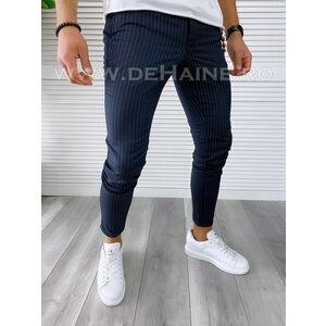 Pantaloni barbati casual regular fit in dungi B1751 7-4 E* imagine