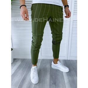 Pantaloni barbati casual regular fit kaki B1798 7-2 E~ imagine