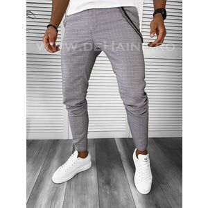 Pantaloni barbati casual regular fit in carouri B7839 15-5 E~ imagine
