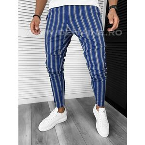 Pantaloni barbati casual regular fit bleumarin B1606 F3-5.2 E 10-5 ~ imagine