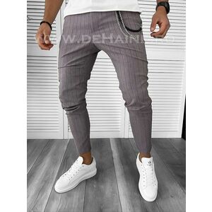Pantaloni barbati casual regular fit in dungi B7888 F3-3.2.3 imagine
