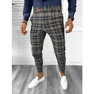 Pantaloni barbati eleganti in carouri B8508 7-4 E ~ imagine