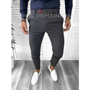 Pantaloni barbati eleganti carouri B9084 e imagine