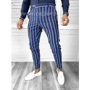 Pantaloni barbati eleganti bleumarin B1606 F3-5.2 E 10-5 ~ imagine