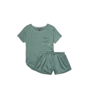 Pijama dama, Victoria's Secret, Oversized T-Shirt & Petal Short PJ Set, Verde, XS INTL imagine