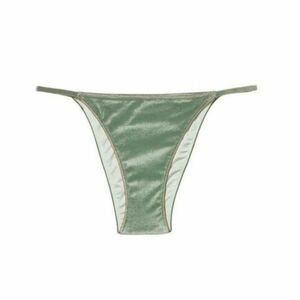 Slip de baie Victoria's Secret, Velvet Brazilian Bikini Bottom, Verde, M Intl imagine