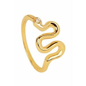 Inel placaleyolé - 18K Gold-Plated Ring With Zirconia imagine