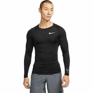Nike NP DF TIGHT TOP LS M Tricou cu mâneci lungi bărbați, negru, mărime imagine