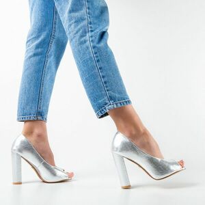 Pantofi Mervin Argintii imagine