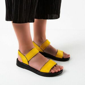 Sandale dama Polta Galbeni imagine
