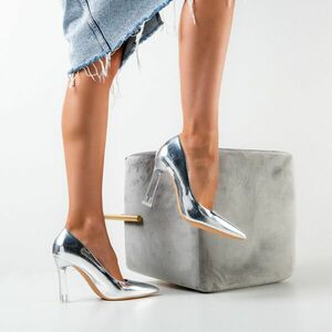 Pantofi dama Aple Argintii imagine