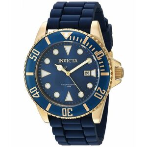 Ceasuri Barbati Invicta Watches Invicta Men\'s \'Pro Diver\' Quartz Stainless Steel and Silicone Casual Watch ColorBlue (Model 90304) BlueBlue imagine