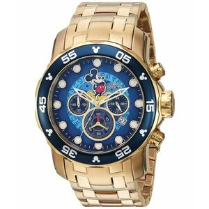 Ceasuri Barbati Invicta Watches Invicta Men\'s \'Disney Limited Edition\' Quartz and Stainless Steel Casual Watch ColorGold-Toned (Model 23766) BlueGold imagine