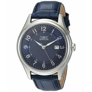 Ceasuri Barbati Invicta Watches Invicta Men\'s \'Vintage\' Swiss Quartz Stainless Steel and Leather Casual Watch ColorBlue (Model 23017) BlueBlue imagine