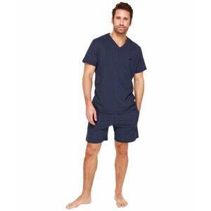 Imbracaminte Barbati HOM Max Short Sleeve Sleepwear Navy imagine