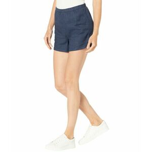 Imbracaminte Femei NYDJ Pull-On Shorts in Stretch Linen Twill Oxford Navy imagine