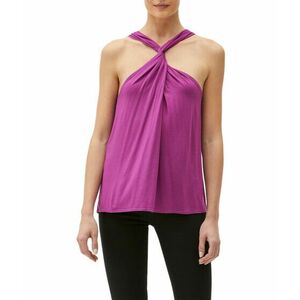 Imbracaminte Femei Michael Stars Cindy Luxe Jersey Front To Back Twist Halter Tank Top Orchid imagine