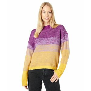 Imbracaminte Femei BCBGeneration Ombre Cable Sweater Top U1UX5S10 OrchidChartreuse imagine