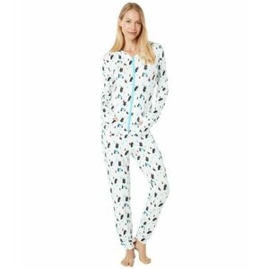 Imbracaminte Femei Kickee Pants One-Piece PJ Jumpsuit with Hood Natural Chairlift imagine
