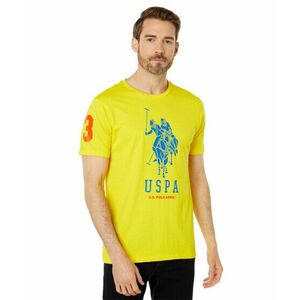 Imbracaminte Barbati US POLO ASSN Short Sleeve Large Pony Graphic Tee Cyber Yellow imagine